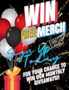 WIN FREE APPAREL & MERCH @ Elevate: On The Ave! Sign-up once and you're automatically entered in our randok drawings, held every month! Yes, thats a MINIMUM of 12 chances per year, FOR FREE! 